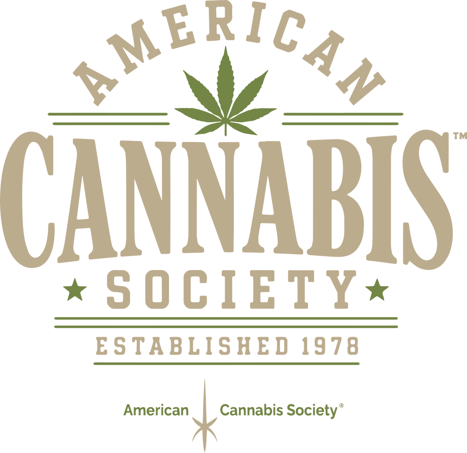 American Cannabis Society Established 1978 cannabis apparel logo from THCFACTOR clothing brands