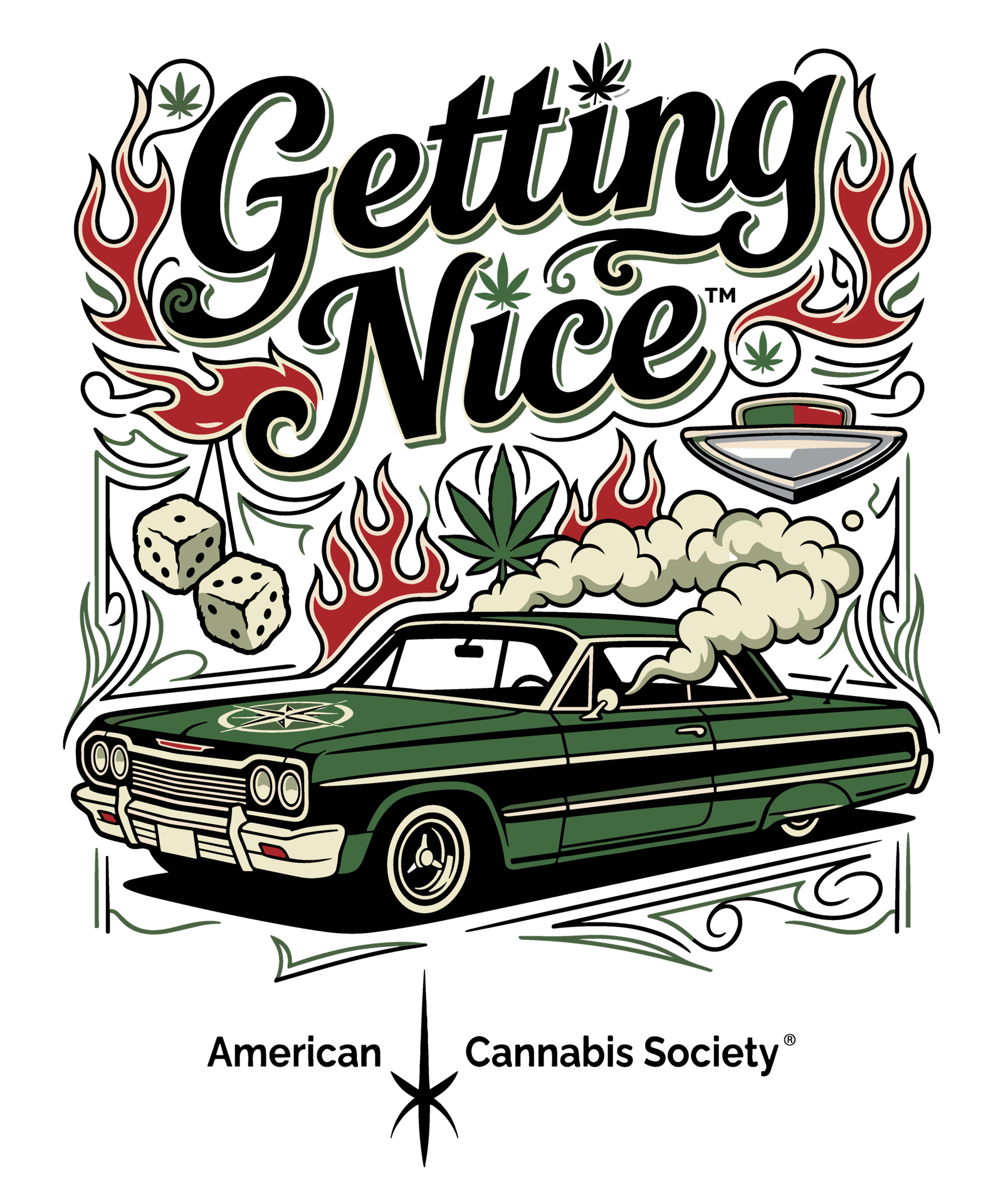 Getting Nice American Cannabis Society art - Free Joint Friday™ GreenRX™ Madison WI THCA Prerolls