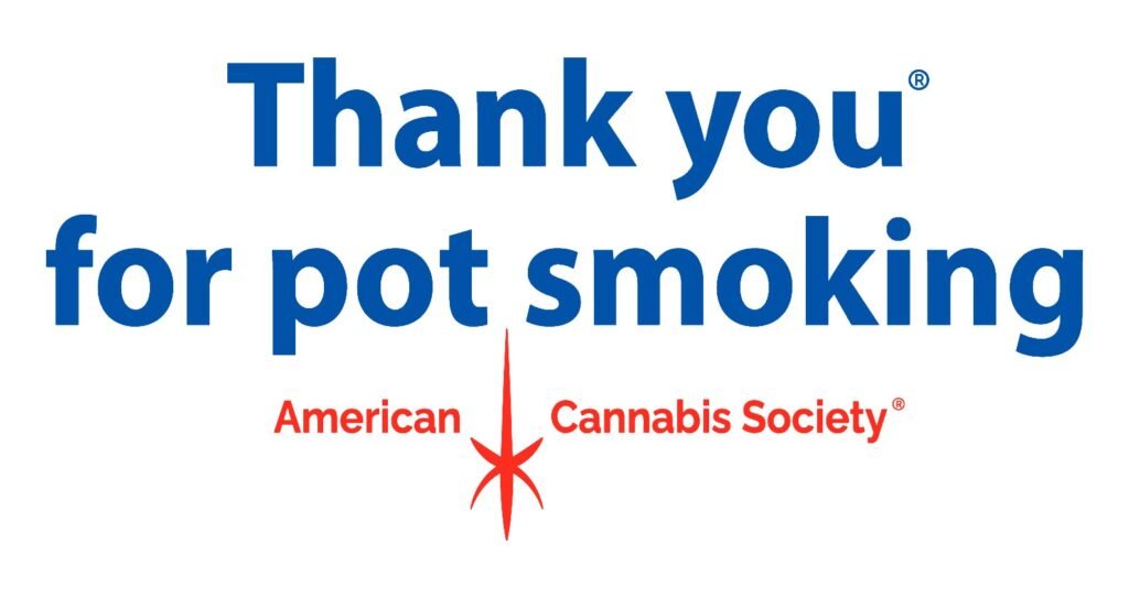 Thank You For Pot Smoking® American Cannabis Society® logo for Free Joint Friday™ at GreenRX™ Madison and GreenRX™ Sauk City